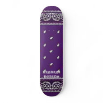 Purple BANDANA BOARDS Skate Board