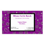 Purple Bandana Business Card