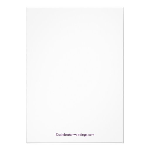 Purple Banner Engagement Invitations