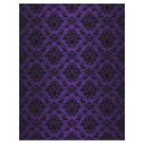 Purple Baroque Black Lace Pattern Paper Letterhead