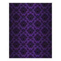 purple, baroque, black, lace, pattern, paper, fantasy, Brevpapir med brugerdefineret grafisk design
