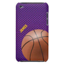 Purple Basketball Custom iPod Touch Case at Zazzle