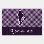 Purple Basketball Lawn Sign
