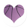 Purple basketball Love Stickers