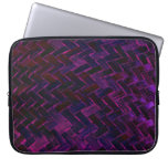 Purple Basketweave Pattern Computer Sleeve