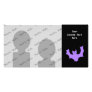 Purple Bat on Black. Photo Cards