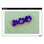 Purple Bauble Decorations Laptop Decal