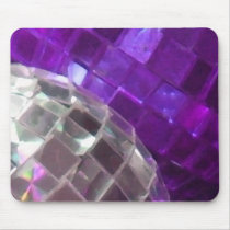Purple Baubles mirror ball mousepad