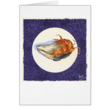 PURPLE BEACH MUSSEL & WITHERED ORANGE ACCENT CARD