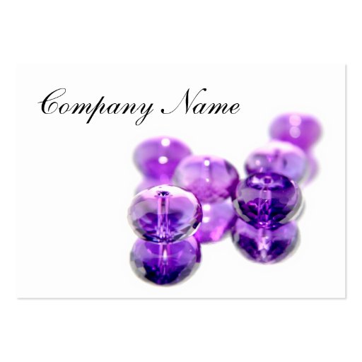 Purple Bead business cards (front side)