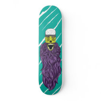 purple beard skate board deck