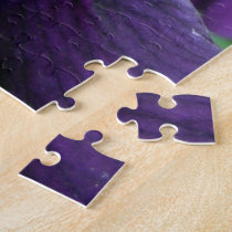 Purple Bearded Iris Flower Jigsaw Puzzle puzzles