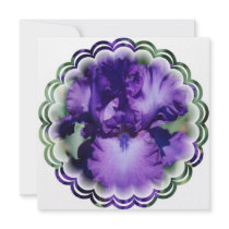 Purple Bearded Iris Invitation