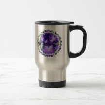 Purple Bearded Iris Stainless Travel Mug