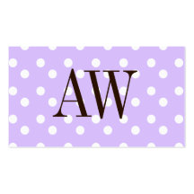 Purple Bedotted Business Cards