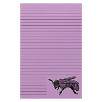 Purple Bee, stationery