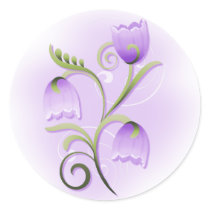 Purple Bell Flower Sticker