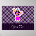 Purple Belly Dancer Poster