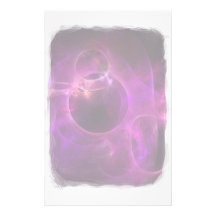 Purple Berry Circles Stationery Design