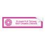 Purple Best Friends Floral Tiles Bumper Sticker