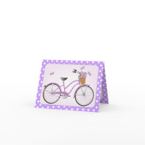 Purple Bicycle Card