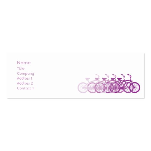 Purple Bike - Skinny Business Card