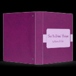 Purple Binder binders