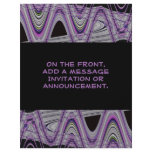 purple black abstract flyers