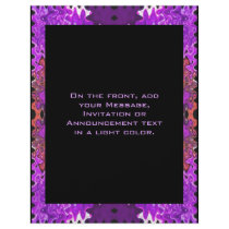 purple black abstract flyers