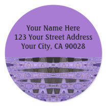 purple black address labels stickers by DonnaGraysonAbstract purple black address labels stickers