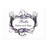 purple,black and white Chic Business Cards business cards