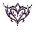 PURPLE, BLACK AND WHITE TRIBAL DESIGN t-shirts