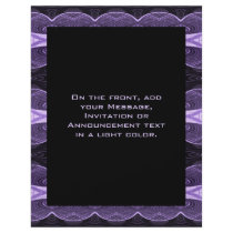 purple black deco flyers