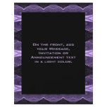 purple black deco flyer design
