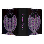 purple black globe binders