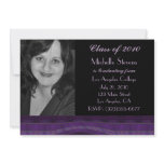 purple black graduation invitations