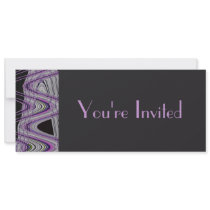 purple black invitations by DonnaGraysonAbstract purple black invitations
