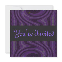 purple black invitations by DonnaGraysonAbstract purple black invitations