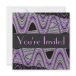 purple black invitations