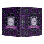 Purple &amp; Black Magic Wedding Album Binder