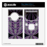 purple black mod circle abstract flip ultra II decal