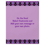 purple black pattern custom flyer