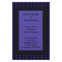 Purple Black Pattern Wedding Stationery Paper