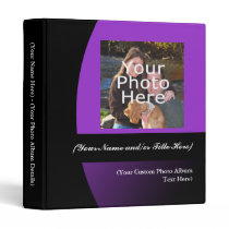 Purple/Black Personalized Photo Album Binder