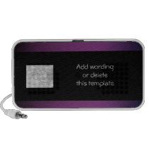 Purple black photo office logo promotional speakers