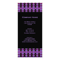 purple black custom rack cards