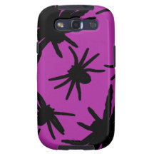 Purple / Black Spiders Samsung Galaxy S3 Covers