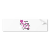 purple black stars bumper stickers