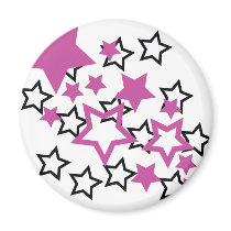 purple black stars magnets
