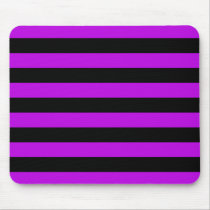 Purple & Black Stripes mousepads